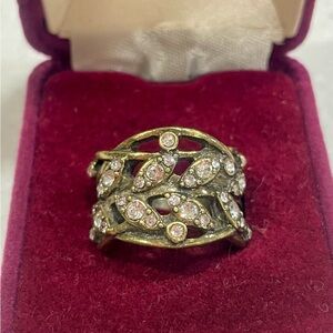 Premier Designs Gold and Silver Ring with Sparkling Accents
